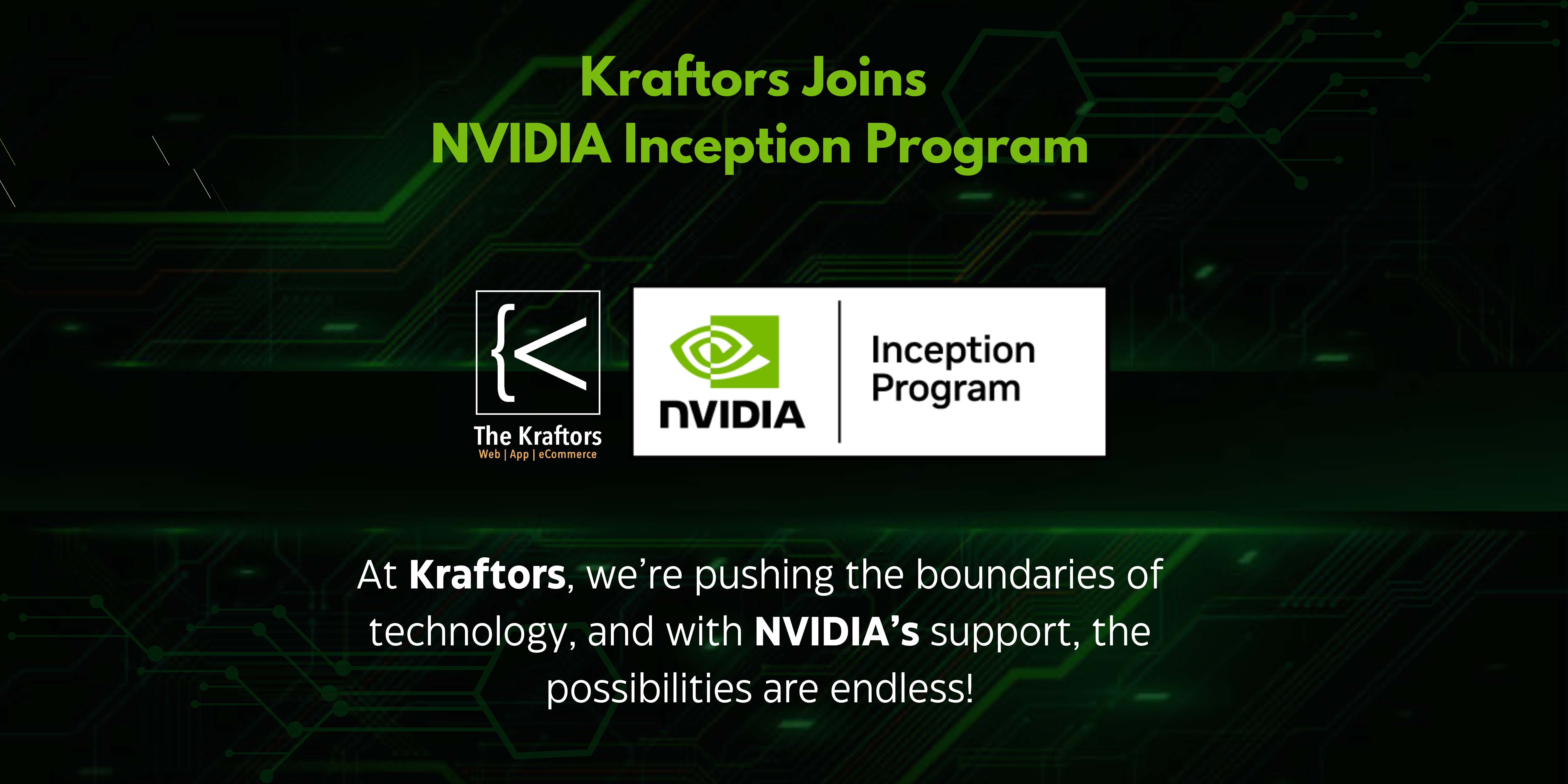 Kraftors Joins NVIDIA Inception Program